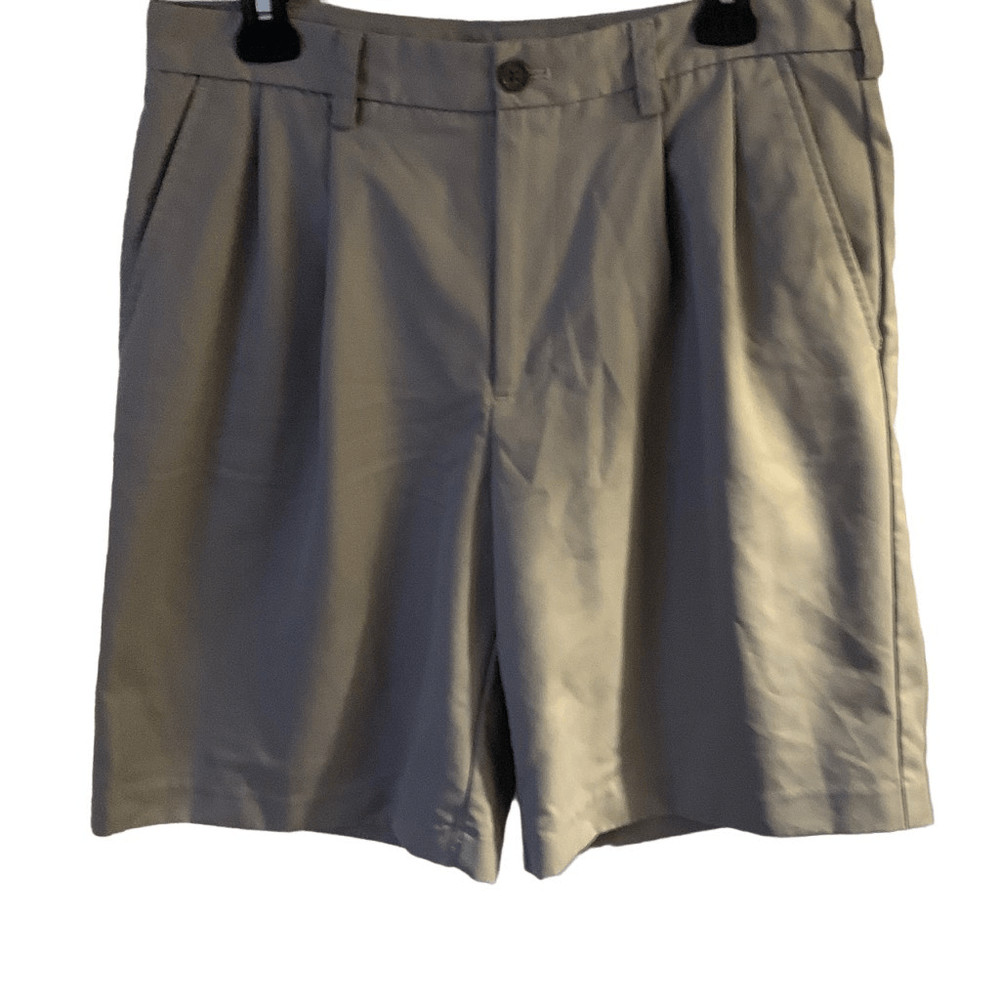 Pre Owned Men's Izod Shorts Sz 32 Functional Style Athletic Shorts Gray Golf