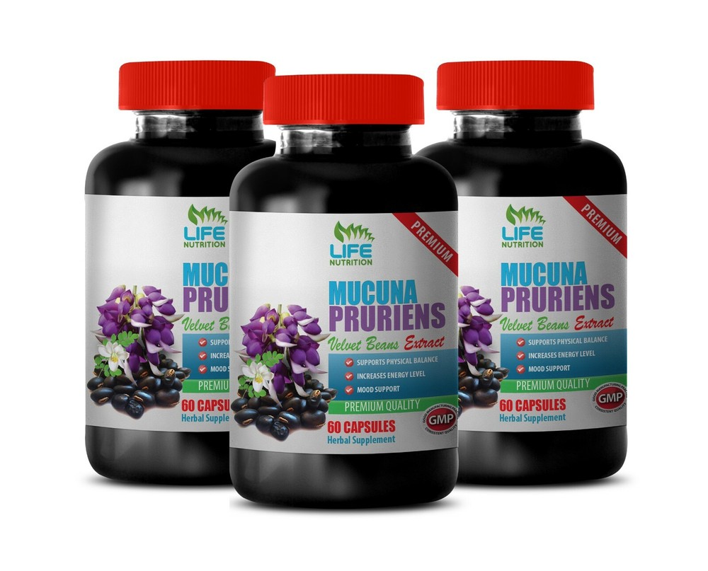 sexual function improvement - MUCUNA PRURIENS - improve mood pills 3BOTTLE
