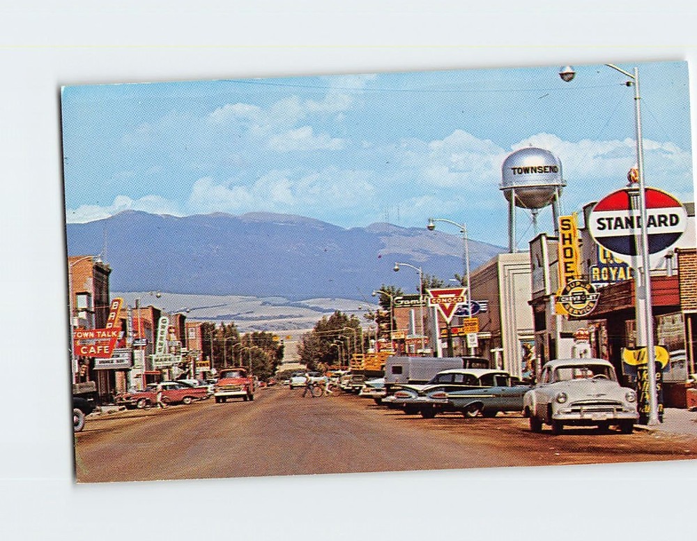 Postcard Street View Townsend Montana USA
