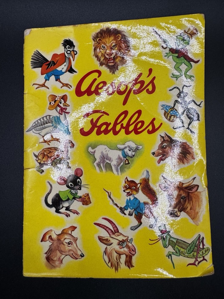 15 AESOP'S FABLES in Beautifully Illustrated Paperback Gift Book 1965