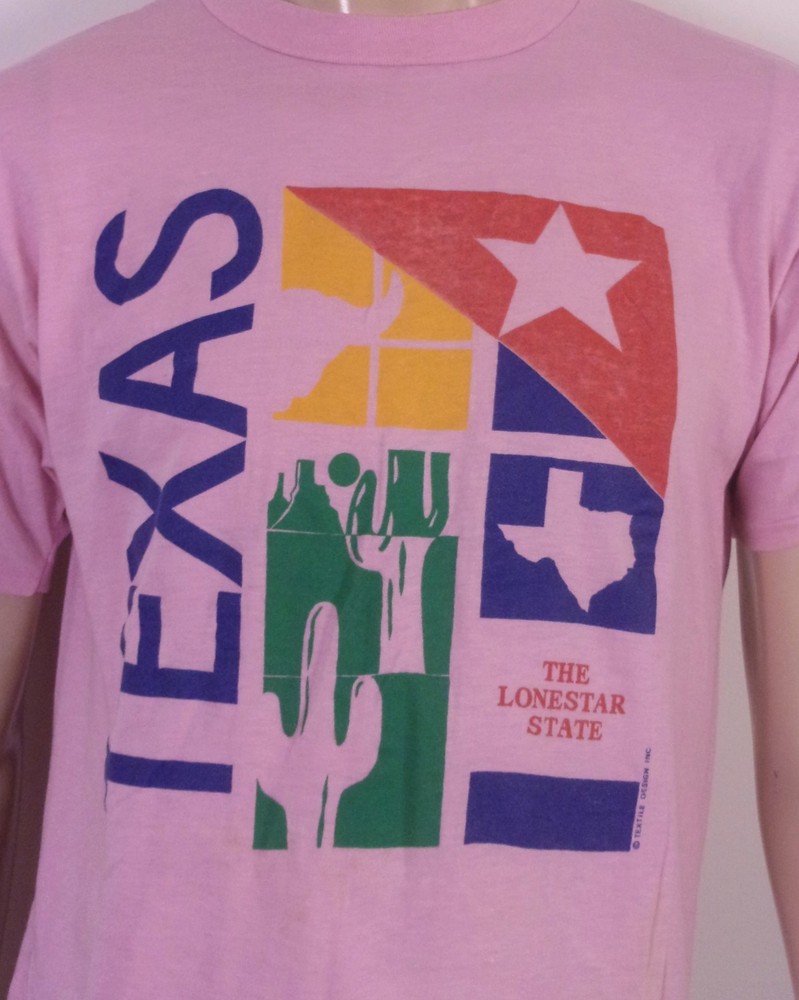 vintage 80s Texas The Lone Star State T-Shirt single stitch USA soft thin XL