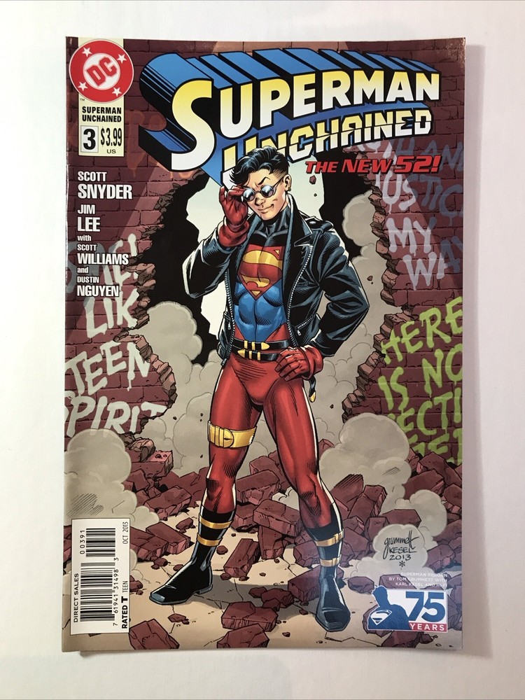 Superman Unchained #3 Tom Grummett 1:25 1-25 1 for 25 variant DC Comics 2013