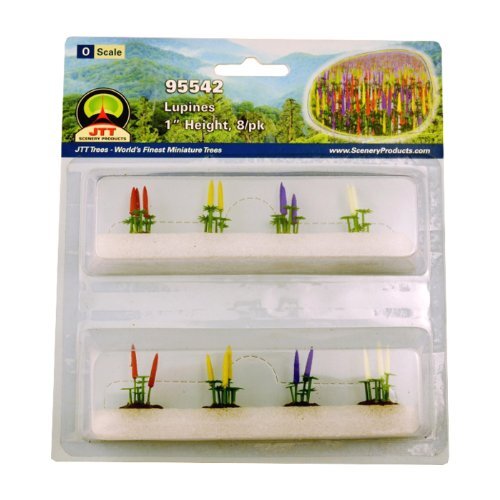 JTT Scenery Products Flowering Plants Lupines O Scale Hobby Train Sceneries