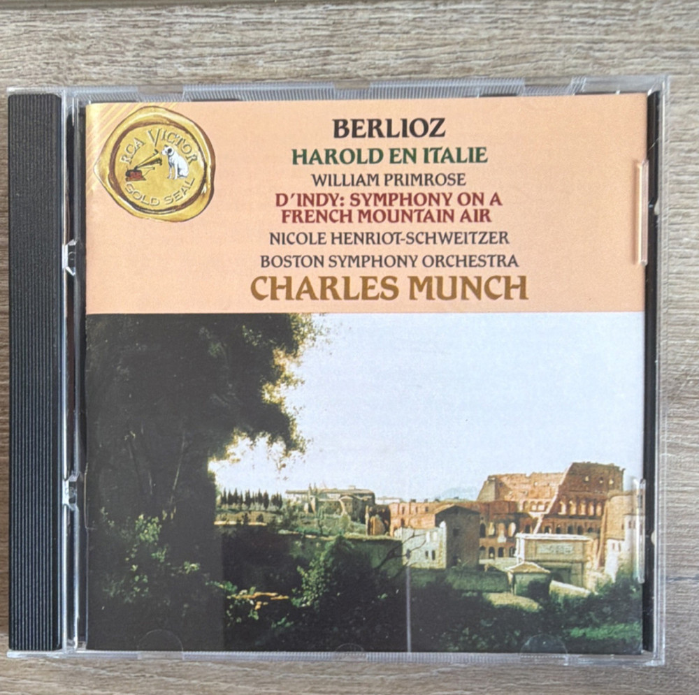 Berlioz d'Indy Harold en Italie CD Boston Symphony Charles Munch RCA