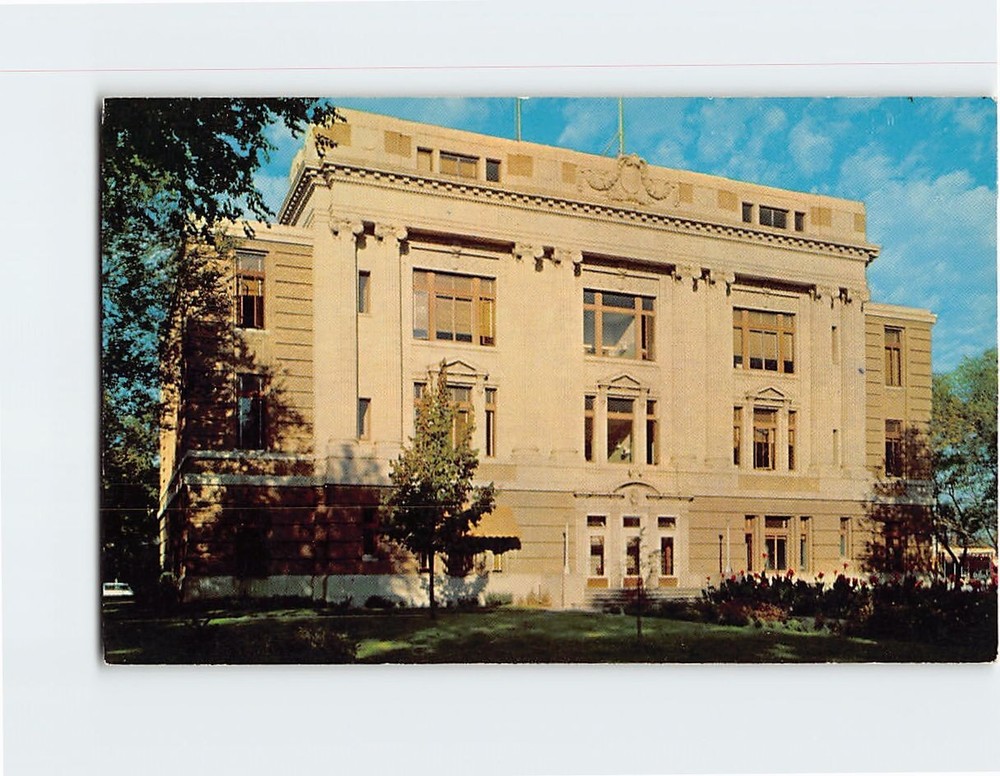 Postcard Lincoln County Courthouse North Platte Nebraska USA