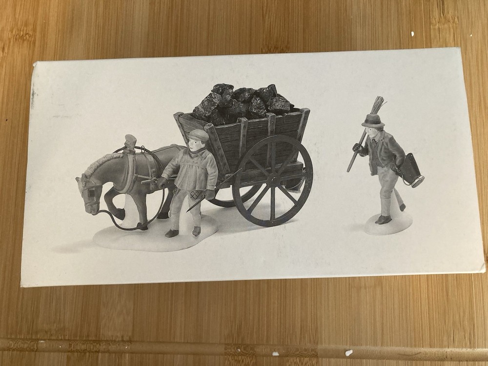 Dept. 56 Heritage Village - Delivering Coal fofr the Heath - Set/2 - 58326
