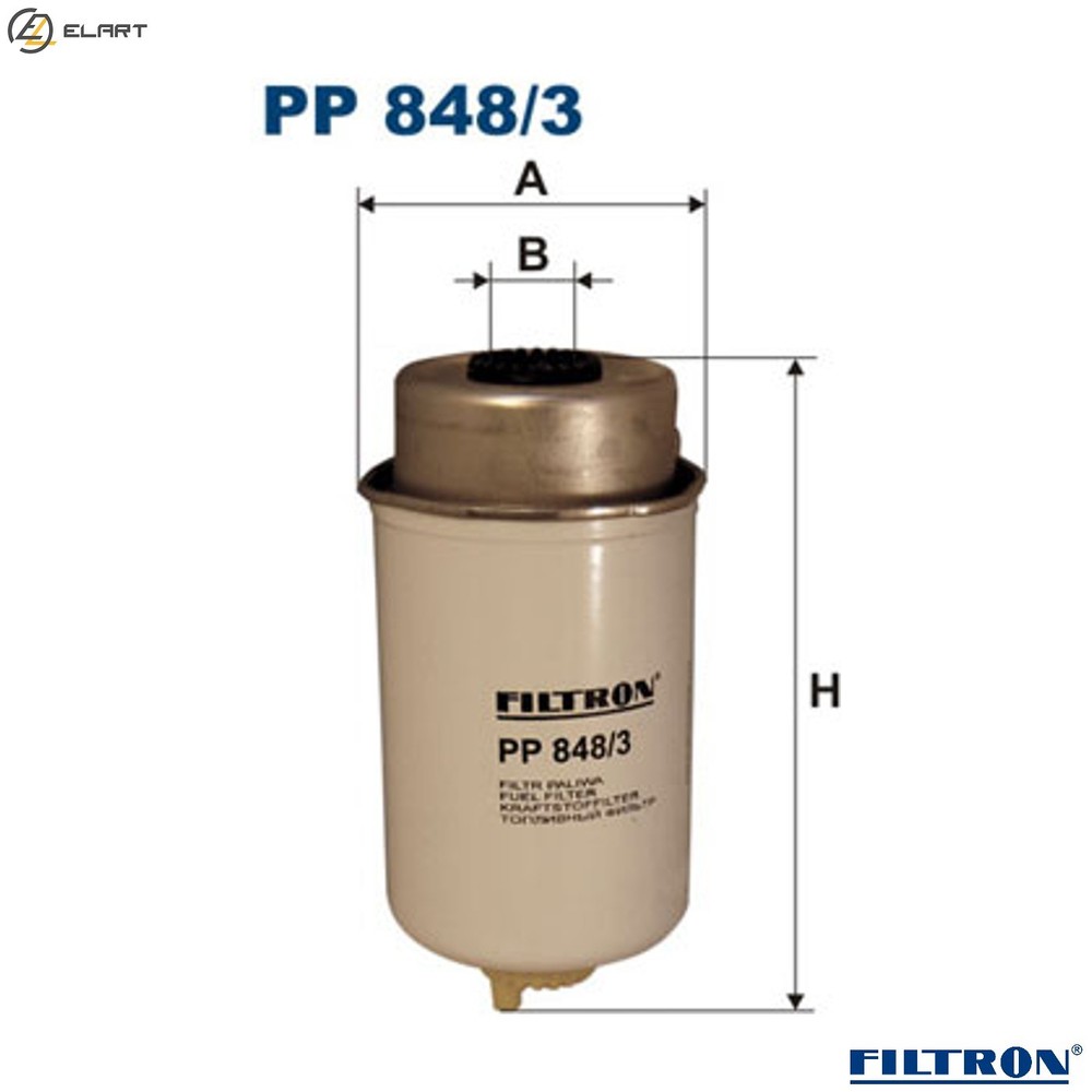FUEL FILTER PP 848/3 FOR FORD AUSTRALIA TRANSIT/Van/Bus/Platform/Chassis  LDV