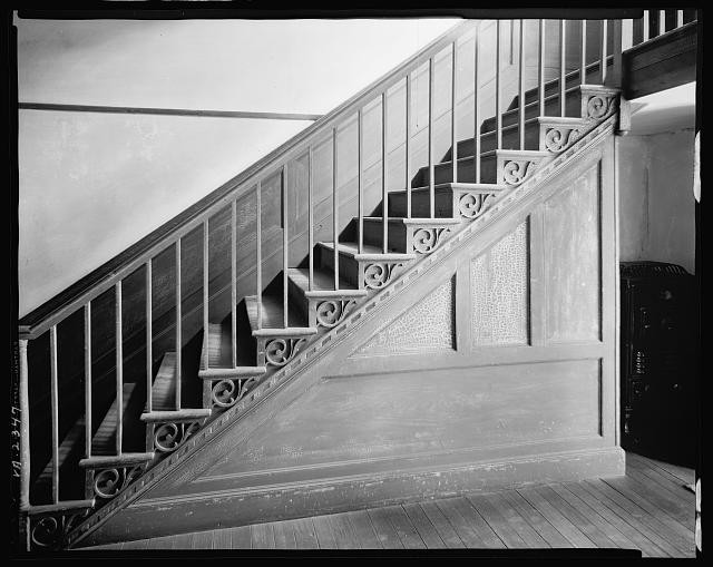 Oak Hill Danville Virginia 1930s Staircase Interior Decorative Woodwork