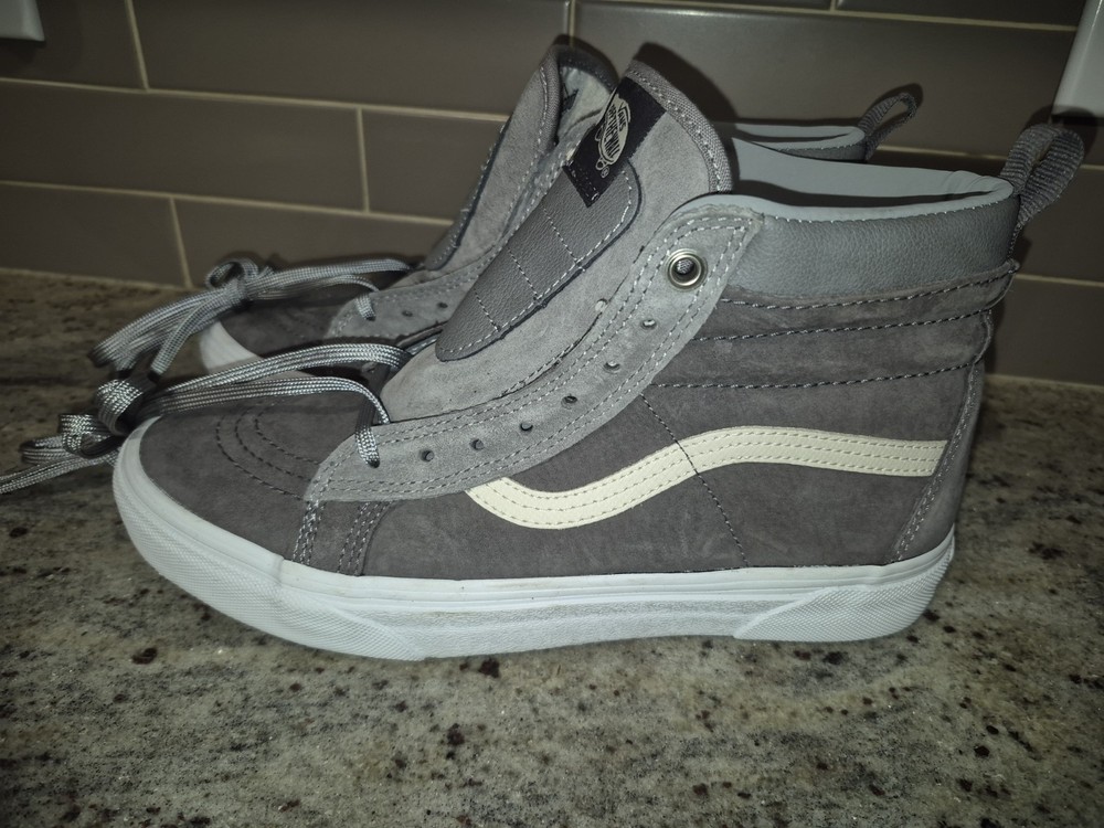 Vans Sk8-Hi MTE Winterized Gray Suede Shoes Men’s 7.5 / Women’s 9 – Scotchgard,