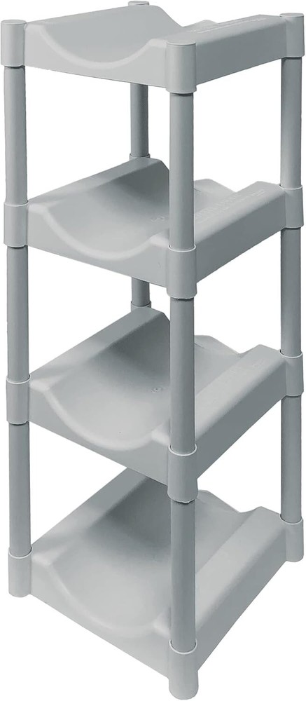 4-Tray Water Bottle Storage Rack for 3 & 5 Gallon Bottles Organization