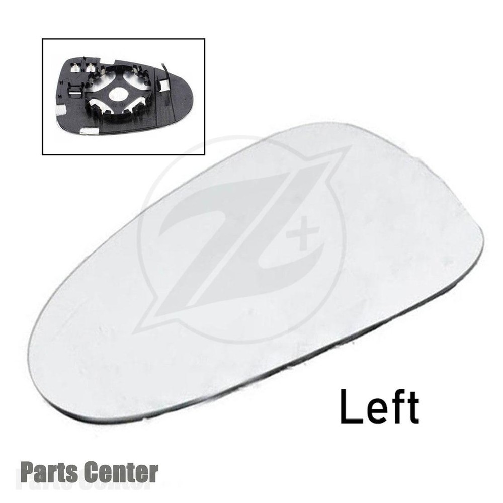 Heated Wing Mirror Glass with Backing Plate Left Side for VW Touareg 2011-2018