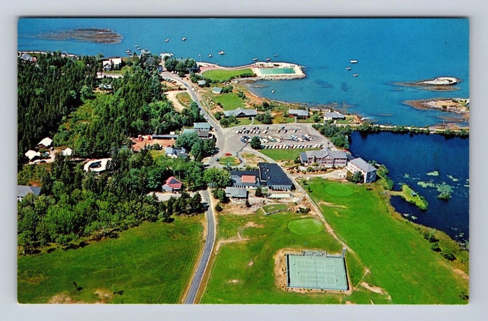 Sebasco Estates ME-Maine, Sebasco Lodge & Cottages, Antique Vintage Postcard