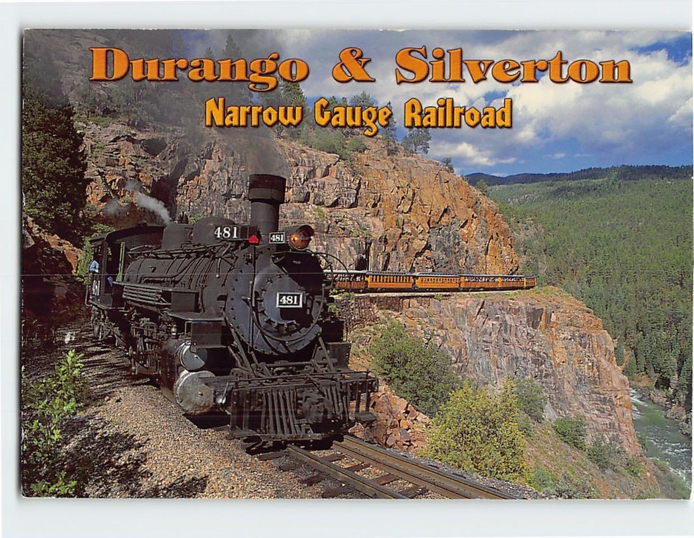 Postcard Durango & Silverton Narrow Gauge Railroad Colorado USA