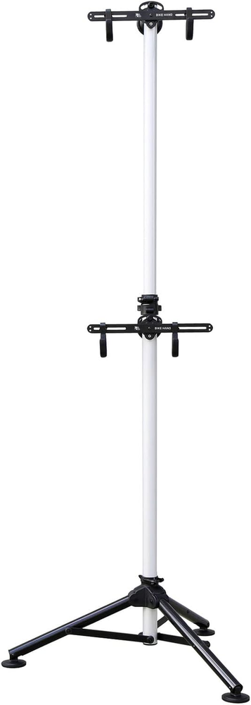 Bikehand Indoor 2 Bike Bicycle Vertical Gravity Hanger Floor Parking Rack Storag