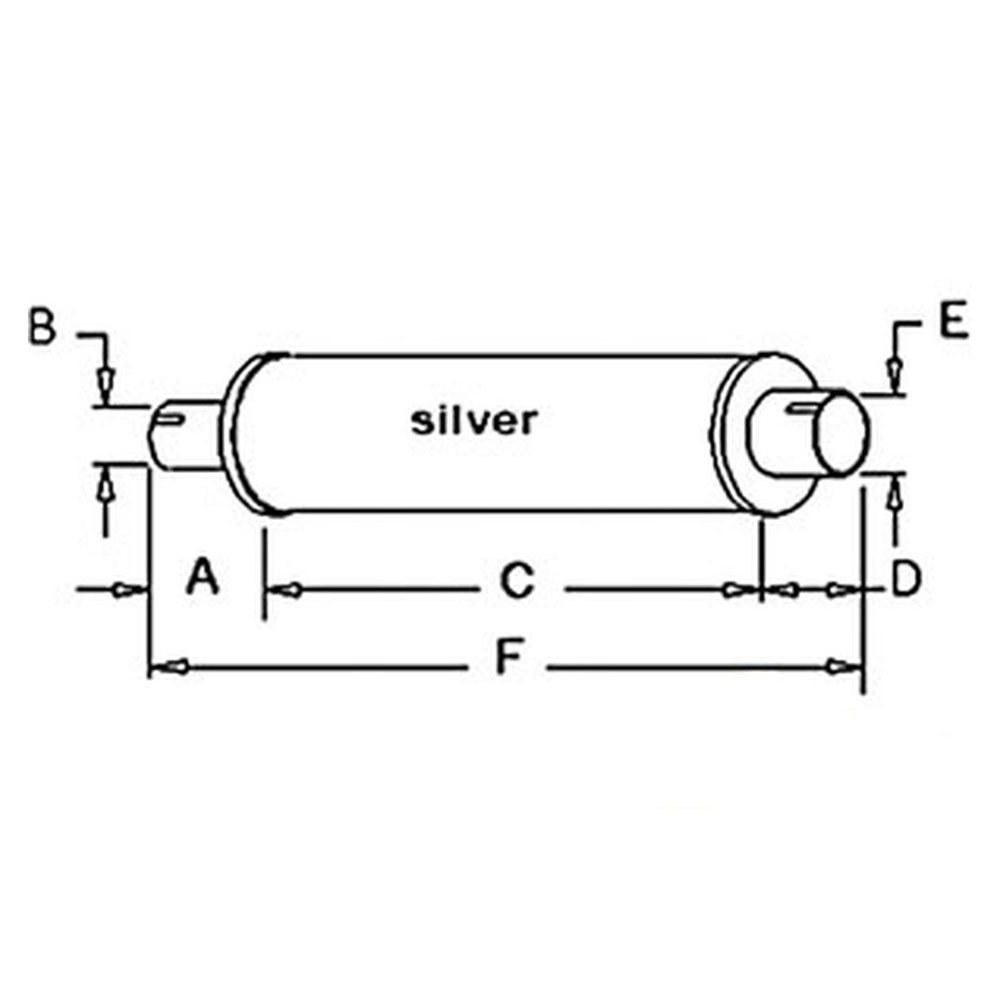 Muffler Fits Case/International Harvester Models Replaces 71131701