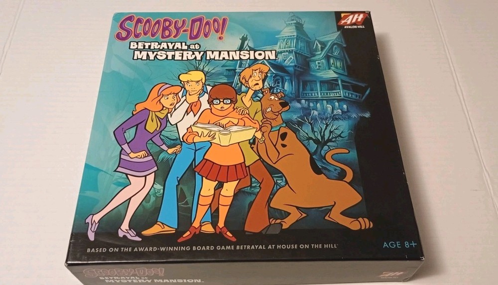 Scooby Doo Betrayal at Mystery Mansion Board Game UNPUNCHED