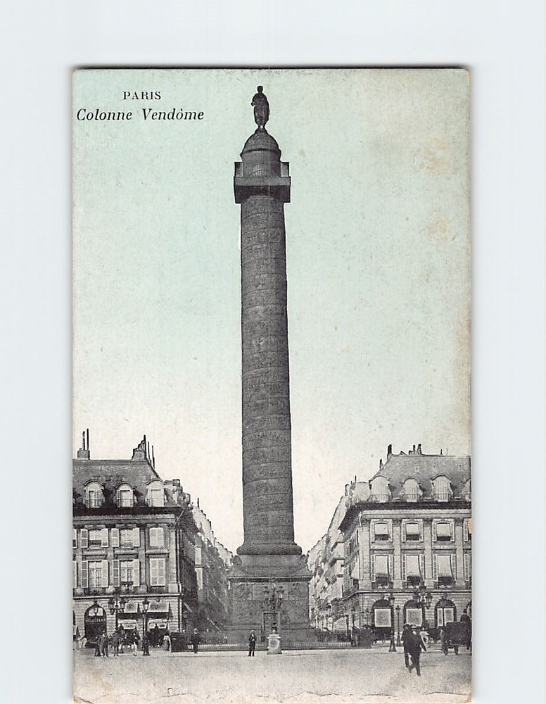 Postcard Colonne Vendome Paris France