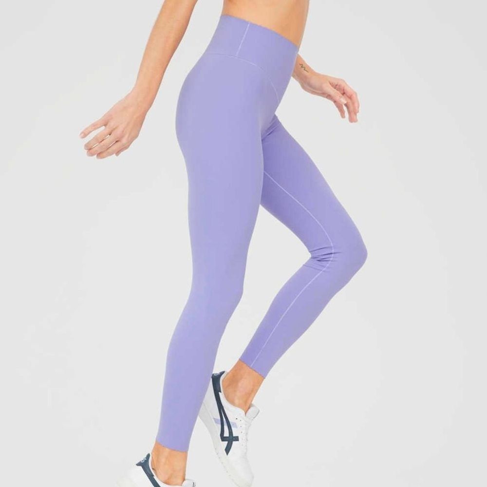 AERIE Offline Scalloped High Waist Lilac Leggings in Size XL