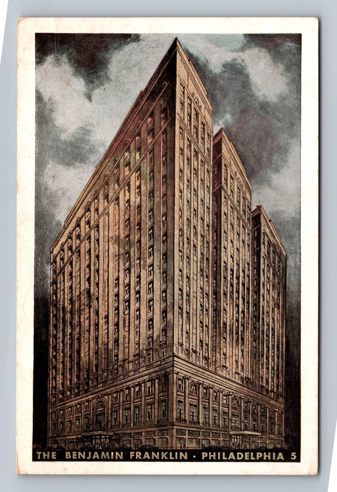 Philadelphia PA-Pennsylvania The Benjamin Franklin Vintage Postcard Standard PC