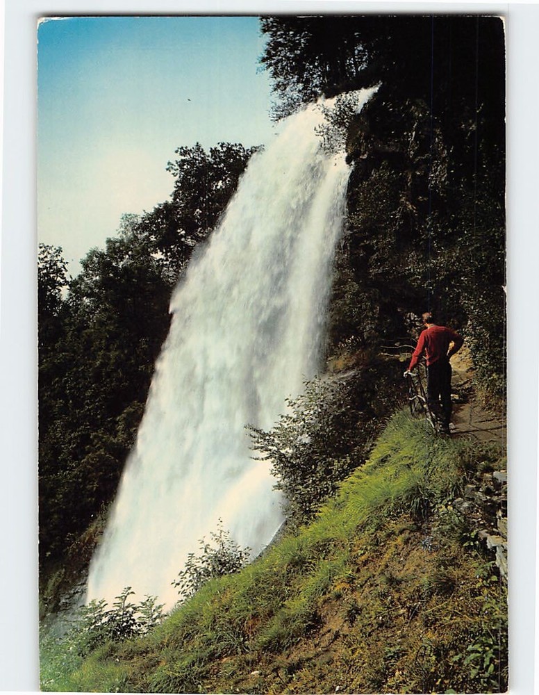 Postcard Steindalsfoss Waterfall Norway