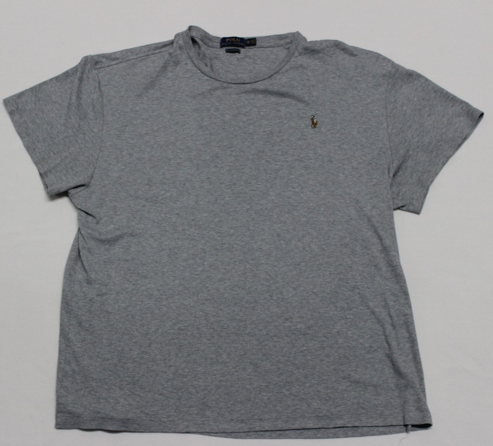 Polo Ralph Lauren Men's Classic Fit T-Shirt Size 2XL Gray Flesh Pony Logo