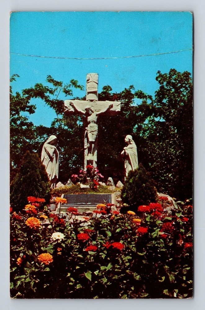 Irish Hills MI-Michigan, St Joseph Shrine, Antique Vintage c1966 Postcard