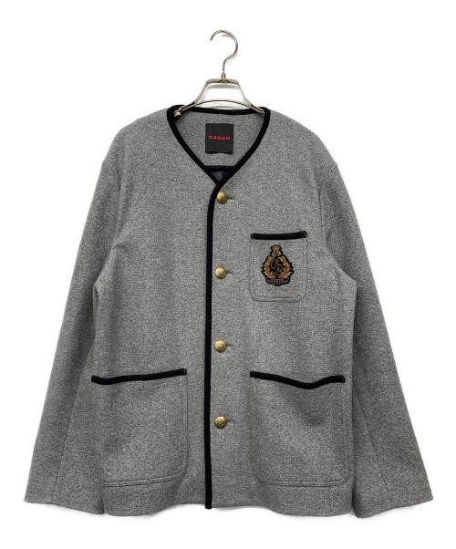 Wool Cotton Double Face Neutral Tone Reversible Jacket
