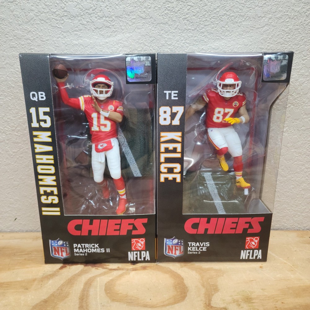 Patrick Mahomes Travis Kelce Kansas City Chiefs Imports Dragon NFL Series 2 Lot
