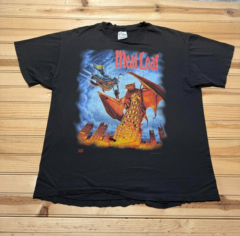 Vintage 90s Meat Loaf Everything Louder Than Everything Else World Tour Shirt XL