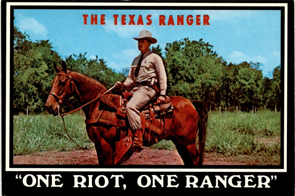 Texas Ranger, Texas, America, Amarillo, Baxter Lane Co. Postcard
