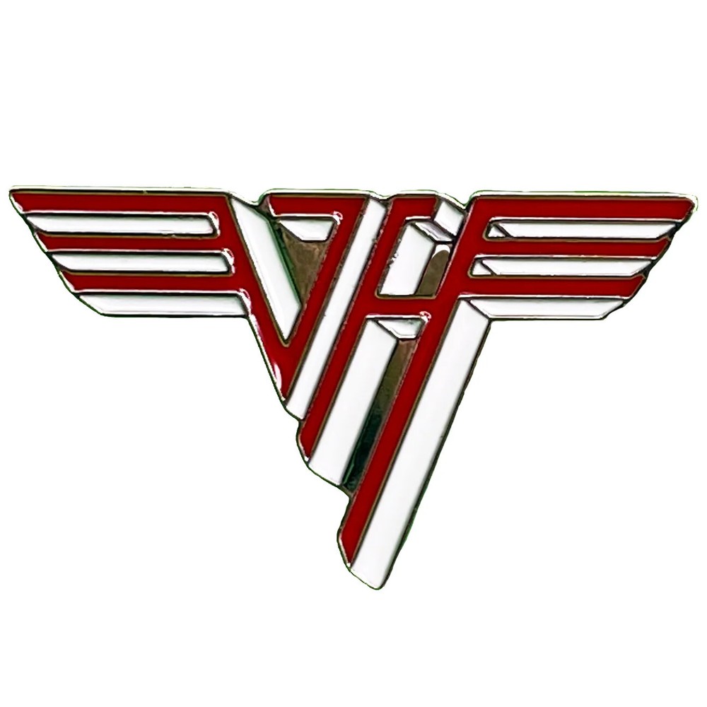 Embossed Enamel Lapel Pin Badge - Van Halen Shield Logo Icon NEW