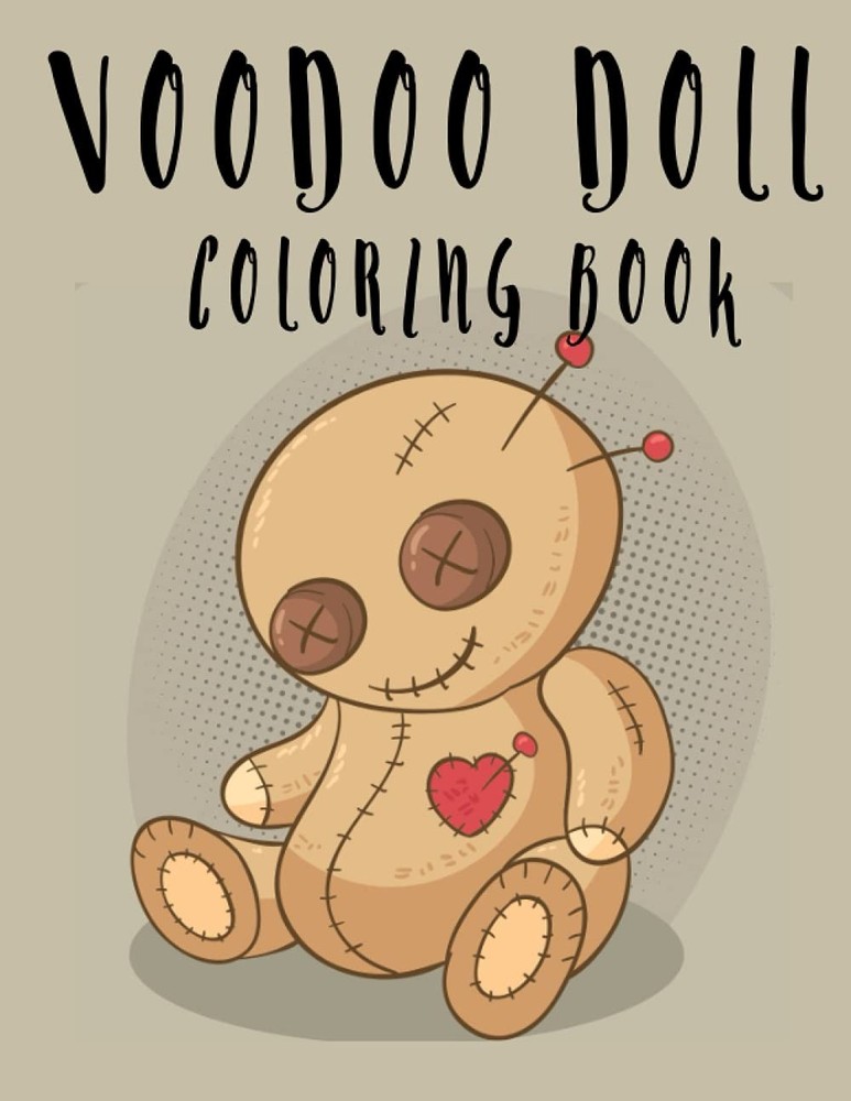 Voodoo Doll Coloring Book: Pastel Goth Modern Witch Magic