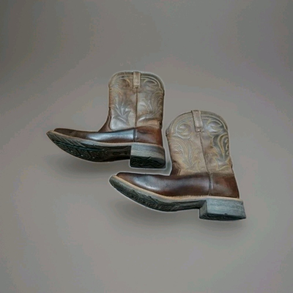 Ariat Mens Hybrid Rancher H20 Waterproof Cowboy Boots Brown 10014067 Sz 10.5 EE