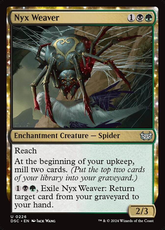 MTG Nyx Weaver (226/402) Duskmourn House of Horror Commander LP
