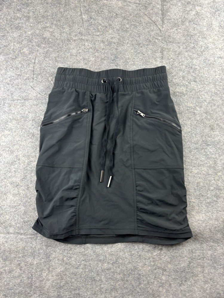 Wearables Xcvi - Women's Xs Black Elastic Waist Pocket Cinched Skirt Hiking