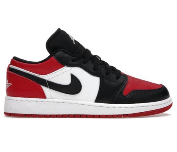 Nike Air Jordan 1 Low Bred Toe US6Y/7.5W 553560-612 Brand New Free Ship ✅