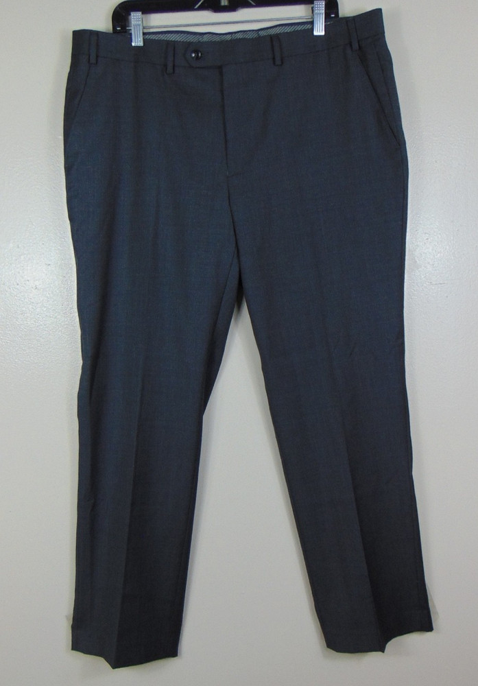 Michael Kors Dress Pants Mens 38x30 Wool Blend Dark Gray Career Business Suit 38
