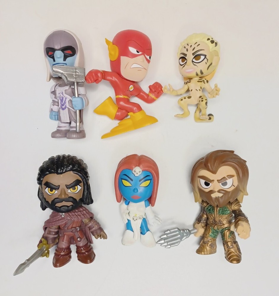 Funko Pop Mini DC Comics & Marvel Figures Lot of 7