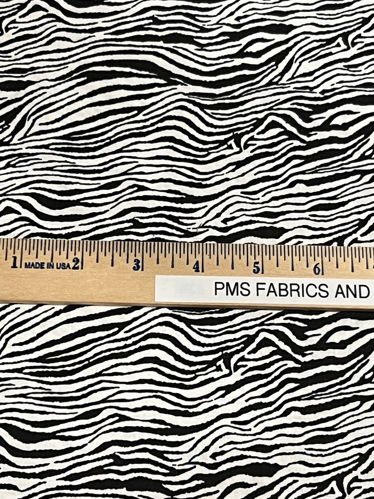 WILD ANIMAL Zebra looking PRINT 100% COTTON FABRIC by the yard #13 - small image