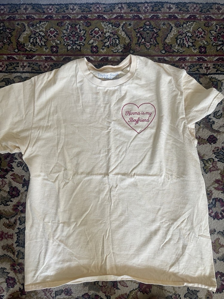 Taylor Swift Karma is my Boyfriend Short Sleeve T-Shirt Womens Large