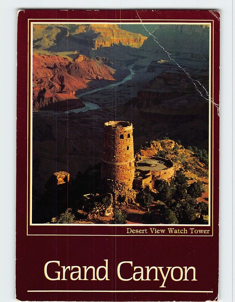 Postcard Desert View Watch Tower Grand Canyon National Park Arizona USA