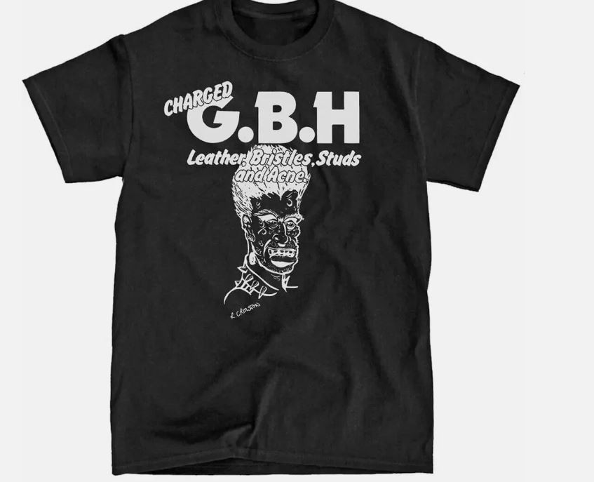 Rare Charged GBH Band Gift For Fan Black All Size Unisex T Shirt S-5XL