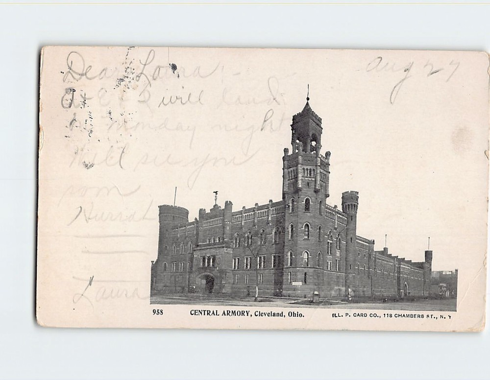 Postcard Central Armory Cleveland Ohio USA