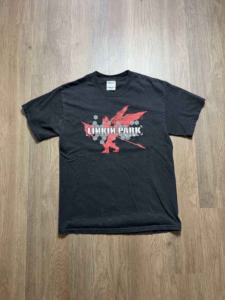 Y2K Linkin Park Band Tee Rock Music Numetal M&O Knits Size Medium