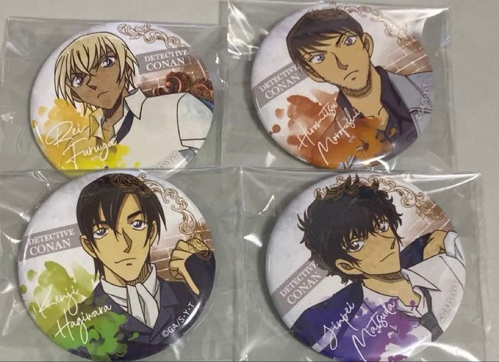 Detective Conan Tottori Hokuei Town Can Badge Police Academy Group