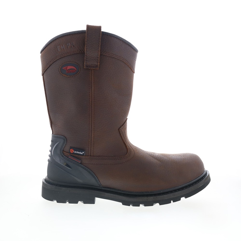 Avenger Hammer Soft Toe A7676 Mens Brown Leather Work & Safety Boots