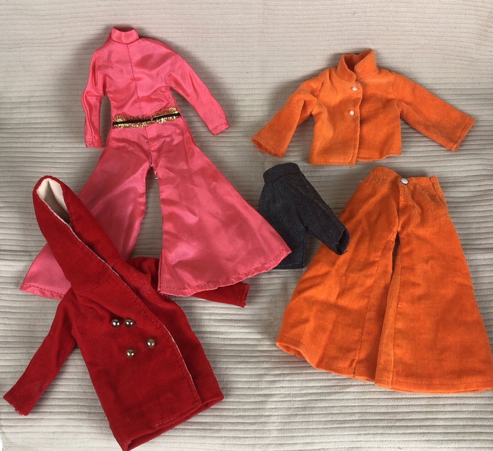Vtg Barbie Tressy Clone Outfits Clothes Pants Coat Jacket Shorts Repairs Read
