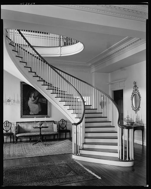 Warrenton North Carolina Montmorenci Ruins 1938 Interior Staircase Mansion