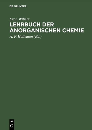 Egon Wiberg Lehrbuch der anorganischen Chemie (Hardback)