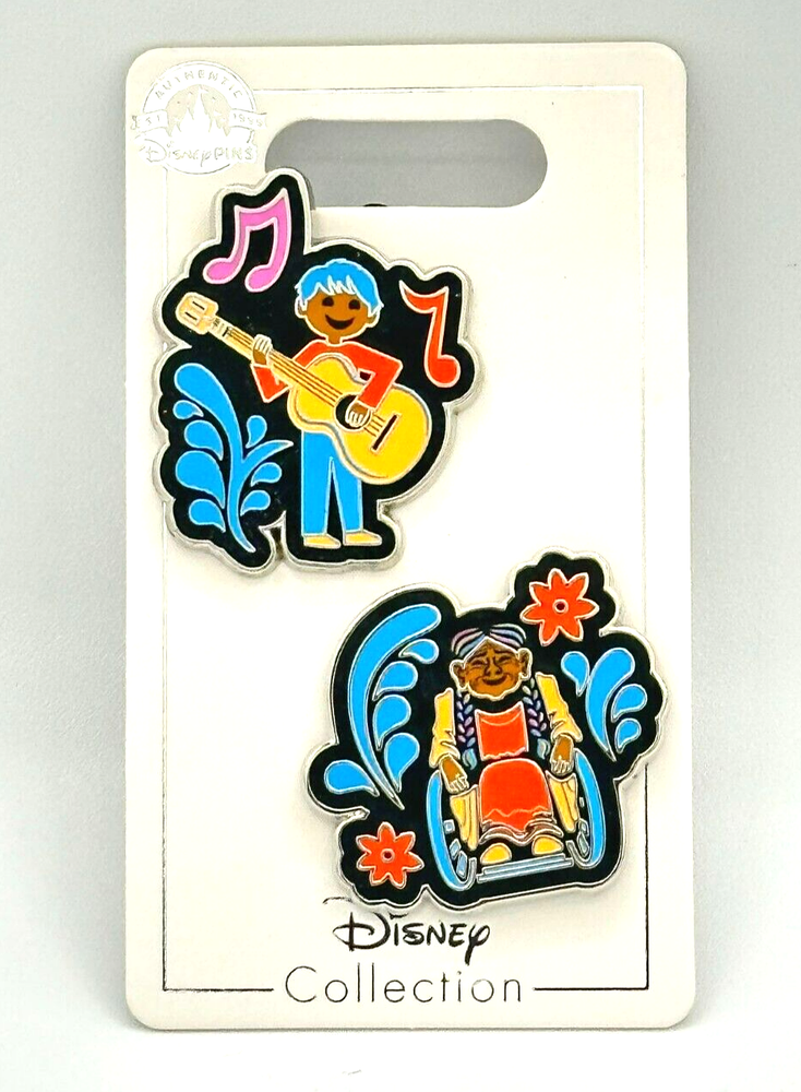 Disney Coco Pin Coco and Abuela New in Plastic-image